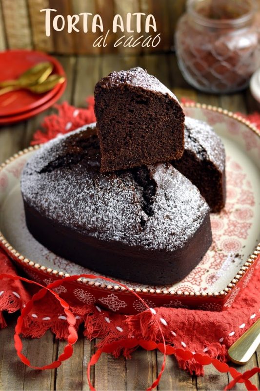 Torta alta al cacao di mamma Letizia