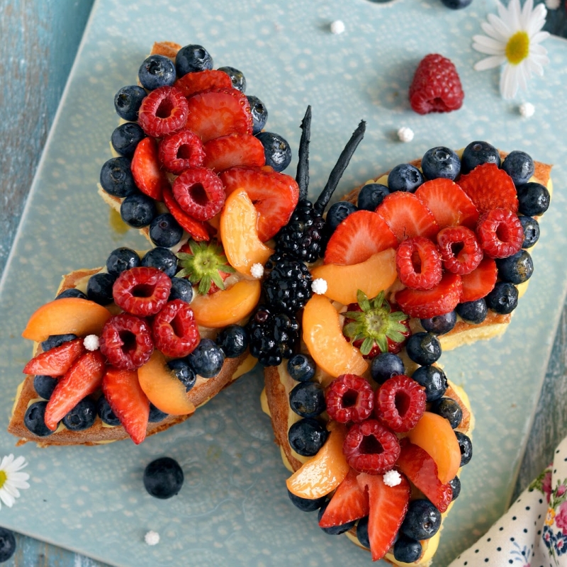 Torta farfalla alla frutta