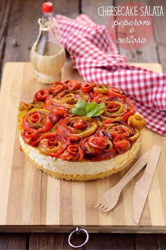 Cheesecake salata peperoni e certosa