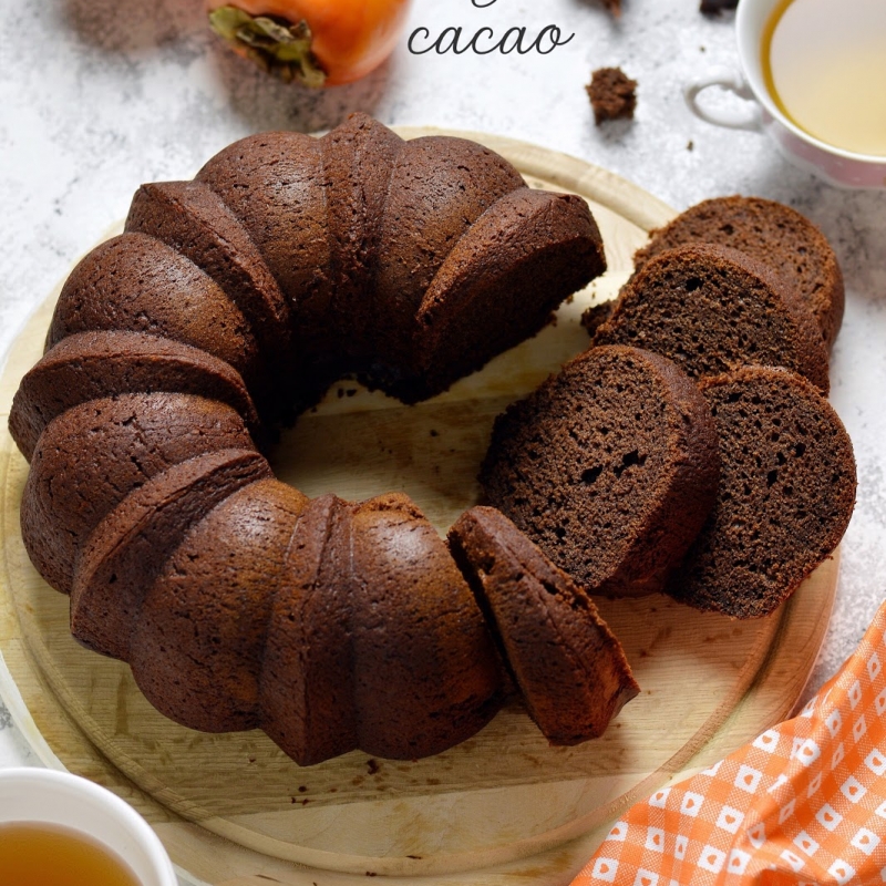 Ciambella cachi e cacao