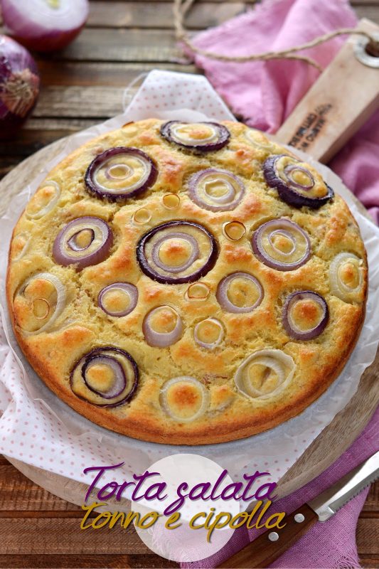Torta salata tonno e cipolla