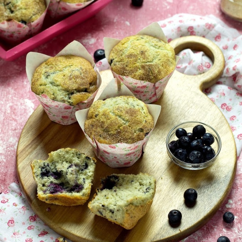 I muffins ai mirtilli più buoni del mondo